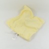 Doudou plat poussin SERGENT MAJOR blanc jaune 24 cm