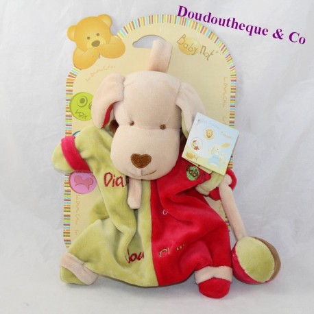 Doudou Puppe Diabolo Hund BABY NAT' liebt spielen 23 cm Doudou Puppe Diabolo Hund BABY NAT' liebt spielen 23 cm