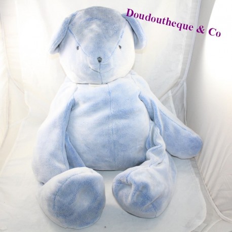 Grande orsacchiotto DOUDOU E COMPAGNIE Amo il mio softie blu DC3181 70 cm