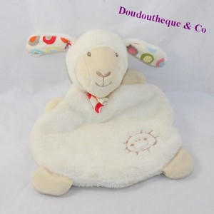 Doudou flat sheep BABY CLUB C-A white sun 22 cm