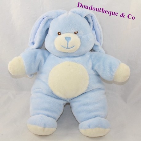 Plush rabbit GIPSY blue beige 28 cm