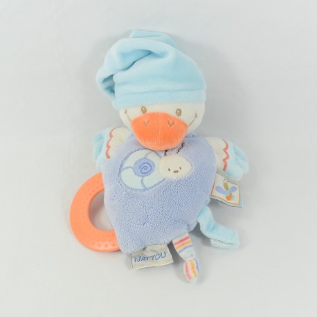 Doudou canard NATTOU anneau de dentition 23cm Doudou canard NATTOU anneau de dentition 23cm