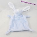 Doudou flat rabbit GRAIN OF WHEAT blue and white star 20 cm