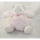 Peluche patapouf bear KALOO Pearl patapouf light pink teddy bear 30 cm