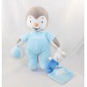 Plüsch T'choupi NICOTOY hellblau doudou lapin blau ballon 27 cm