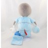 Plüsch T'choupi NICOTOY hellblau doudou lapin blau ballon 27 cm