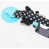 Charlos pezón accesorio del gato Les Déglingos clip de plástico blanco negro 20 cm