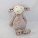 JELLYCAT Blossom Bashful taupe gris cordero floral toss 18 cm