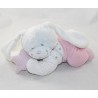 Coniglio dolly musicale TEX BABY stella reclinabile rosa bianco 26 cm