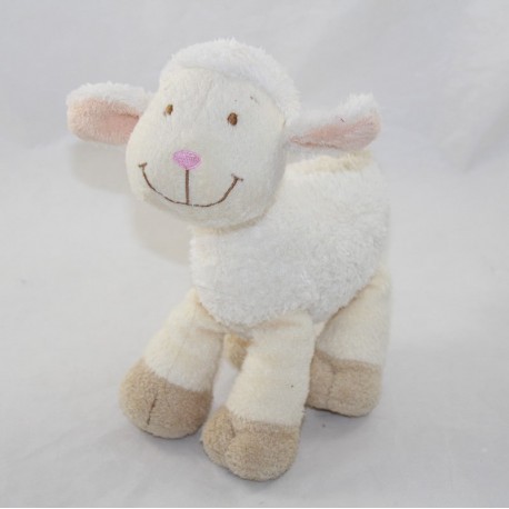 Cucciolo di pecora BABY CLUB C-A crema bianca beige rumore carta 20 cm
