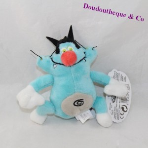 LANSAY Portachiavi gatto peluche Oggy e scarafaggio 11 cm