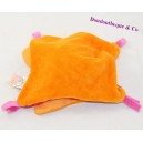 Doudou plat bär doudou et COMPAGNIE Indidou rosa orange indisch 19 cm