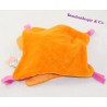 Doudou plat bär doudou et COMPAGNIE Indidou rosa orange indisch 19 cm