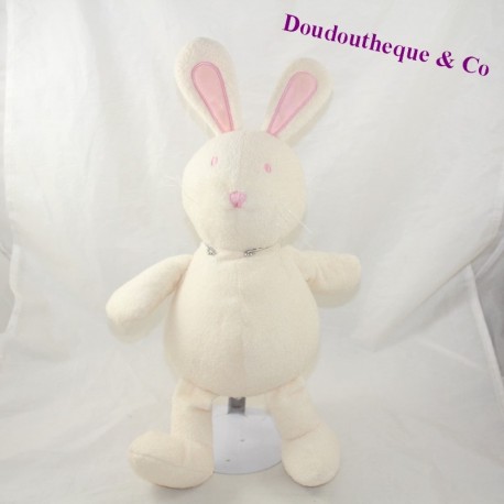 Plüsch Kaninchen VERTBAUDET weiß rosa 30 cm Plüsch Kaninchen VERTBAUDET weiß rosa 30 cm