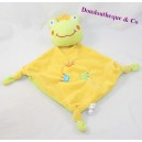 Doudou flat frog GMBH green yellow bell crown 32 cm
