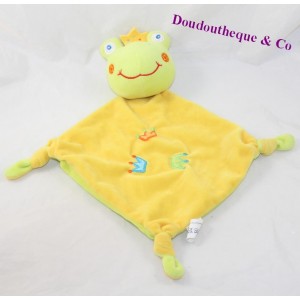 Doudou Frosch Frosch GMBH gelbe Krone 32 cm