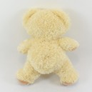 Peluche pubblicitario orso CAJOLINE beige seduta 26 cm