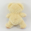 Werbebär aus Plüsch CAJOLINE beige sitzend 26 cm