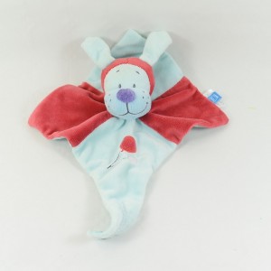 Doudou musical dog TEX BABY red blue 30 cm