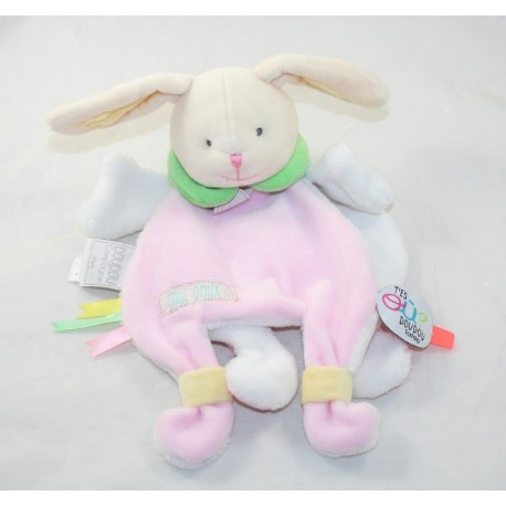 Doudou cape rabbit DOUDOU AND COMPAGNY Tatoo Where are Doudou? DC3145 pink 25 cm