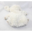 Doudou puppet rabbit HISTORY OF OURS dog puppet with beige finger