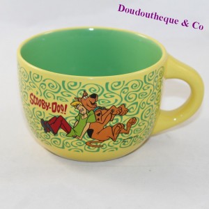 Mug Scooby-Doo JACQUOT Scoubidou et Sammy bol jaune vert 8 cm