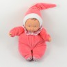 Baby Puppe Zoll COROLLE rosa vichy Kleid Jahr 2000 30cm