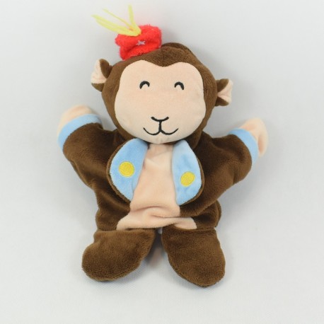 Doudou marionnette singe MAISONS DU MONDE cirque 26 cm