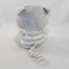 Doudou Miaou cat ORCHESTRA gray striped white cocard 18 cm