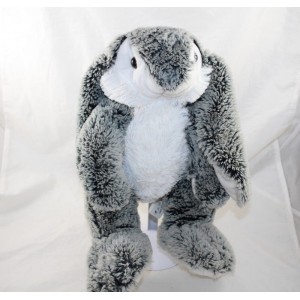 Peluche lapin SMALL FOOT COMPANY chiné gris blanc 35 cm
