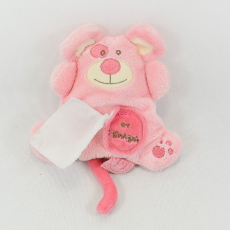 Doudou mouse DOUDou AND COMPAGNY pink Monster Softness 16 cm