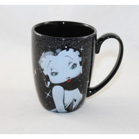 Betty Boop PORTAVENTURA black and white ceramic mug 10 cm