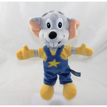 Peluche souris EUROPA PARK ED Euromaus salopette bleue 25 cm Peluche souris EUROPA PARK ED Euromaus salopette bleue 25 cm