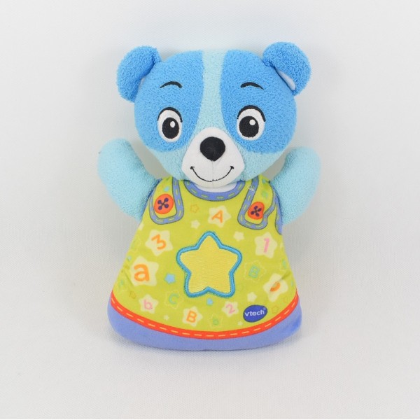 Peluche d'activité ours VTECH Mon ourson à merveilles bleu musique