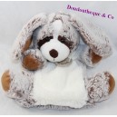 Doudou marionnette chien HISTOIRE D'OURS Z'animoos gris marron HO2137 23 cm