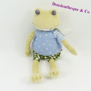IKEA Frosch Plüsch mit Flügeln im Rücken, grün 28 cm