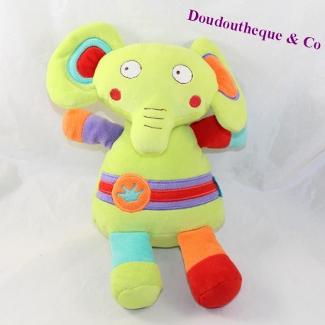 Plüsch Elefant BABYSUN grüne Krone 26 cm Plüsch Elefant BABYSUN grüne Krone 26 cm