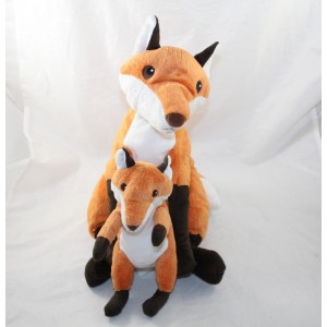 Plüsch Fuchs IKEA Mama und Baby Fuchs rot und schwarz 40 cm