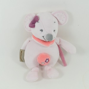 Musical plush Valentine mouse NATTOU Adèle & Valentine pink 23 cm