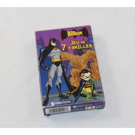 Kartenspiel 7 Familien FRANKREICH KARTEN Batman DC Comics Warner Bros