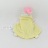 Flat blanket baby COROLLE Zest d'Amour rose green and yellow22 cm