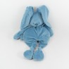 Doudou conejo semi plano NATTOU azul lapidou nudos 30 cm