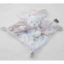 Doudou oso plano ORCHESTRA conejo disfrazado moteado marrón blanco Feliz bebé 20 cm