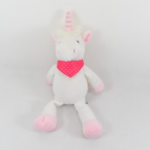 Unicorno di peluche FERRERO KINDER bandana rosa