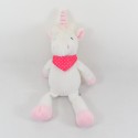 Unicorno di peluche FERRERO KINDER bandana rosa