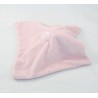 Doudou flaches Schaf LA HALLE brioche Kimbaloo rosa quadratisch 20 cm