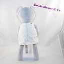 OBAIBI white grey polka dot dress 35 cm