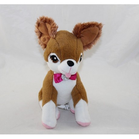 TeddyBär Barbie Chihuahua braun weiß Fliege Barbie 23 cm