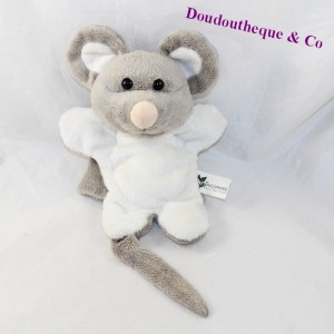 Doudou puppet mouse SYCAMORE gray white
