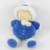 Doudou doll Eskimo NOUKIE'S blue and white 36 cm